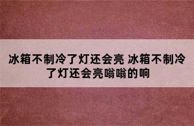 冰箱不制冷了灯还会亮 冰箱不制冷了灯还会亮嗡嗡的响